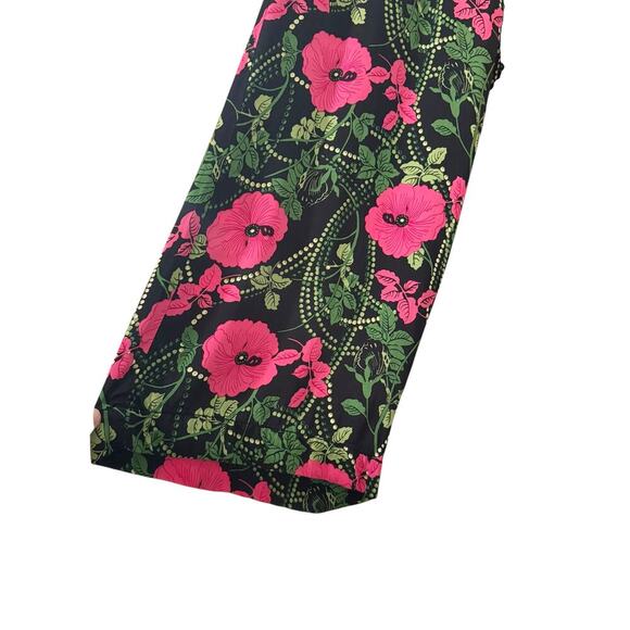 Anthropologie Maeve Saria Smocked Wide-Leg Floral Black Pants Size S - Picture 8 of 12